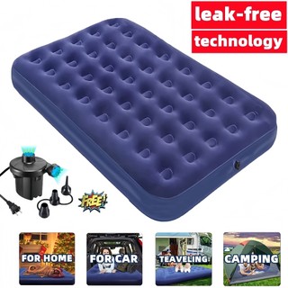 air bed double with electric pump for single size  Inflatable airbed mattress with free pump