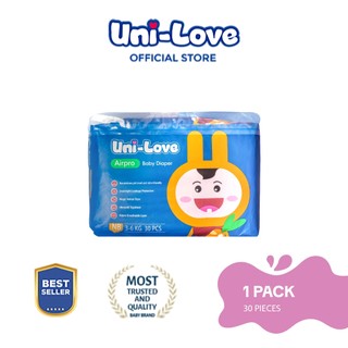 Uni-love Airpro Baby Diaper 30's Newborn Pack of 1 - Hypoallergenic | Ultrasoft
