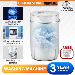 Maimeite  Mini washing machine portable washing machine With Dryer With Blu Light