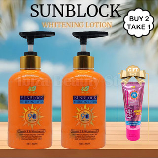 300ml Vellsar Sunblock Whitening Lotion with SPF 90 for Sun Protection and Moisturizing, Waterproof