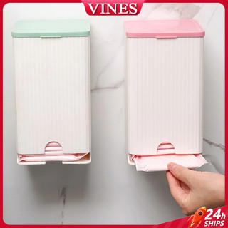 Multi-functional Bathroom Organizer Box Wall-mounted Sanitary Napkin Storage Box Tissue Storage Box