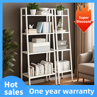 Book Shelf Metal shelf 4 Tier Storage LERBERG Style Organizer Rack Nordic Minimalist Corner Shelves