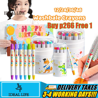 12/24/36/48 Colors plastick crayons Painting Safe Non-Toxic Washable Not Dirty Hand Draw