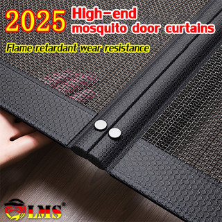 【Not afraid of cat scratching】Magnetic Screen Door fiberglass mesh fly & Mosquito net for door