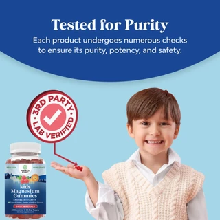 Nature's craft Kids Magnesium Gummies รองรับสุขภาพเส้นประสาทและส่งเสริมคุณภาพการนอนหลับ
