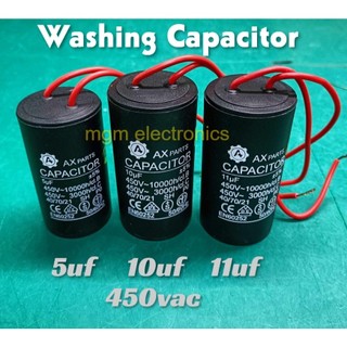 1pc. AX Brand Washing Capacitor 5uf/450vac, 10uf/450vac, 11uf/450vac