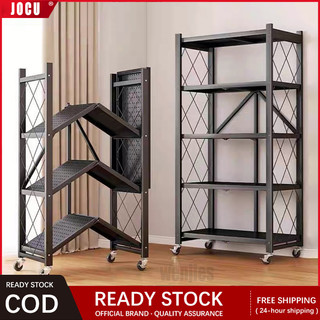 【Foldable】5layer Metal Rack Kitchen Rack organizer kitchen organizer rack Heavy Duty steel rack