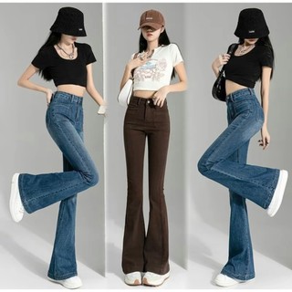 Flared pants for women ladies Wide Leg pants Women's high waist jeans pants plus size