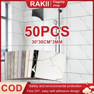 Marble Wallpaper 3D Vinyl Kitchen Tabletop PVC Wallpaper 30×30cm Waterproof and Oilproof Bathroom