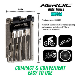Foldable 8/12 In 1 Bicycle Multi Tool Allen Kit With Chain Cutter Bike Repair Tools