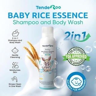 [FDA Approved] Tenderoo Baby Rice Essence Shampoo and Body Wash 2in1 Gentle Cleansing Moisturizing