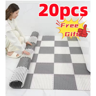 20pcs 30x30cm Bathroom Shower Mat Non-Slip Bathmats PVC Floor Mats for Toilet Bathroom【Fast Shipping