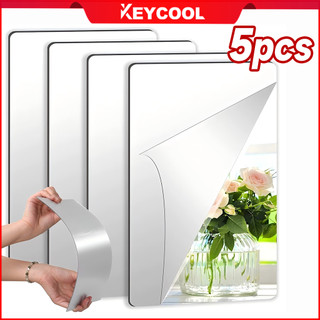 Keycool Home DIY HD Acrylic Mirror Wall Sticker Full Body Mirror Stitching Mirror Self Adhesive