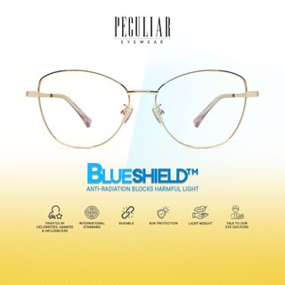 Peculiar Zet Cat Eye Anti Radiation Glasses Anti Radiation Eyeglass for Woman Men Replaceable Lens