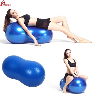 Anti-Burst Pilates Yoga Ball Peanut Yoga Fitness Ball 45*90CM Home Exercise Equipments