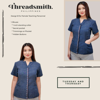 DepEd 2025 Teachers Uniform RTW ready to wear ( Tues / Thurs )