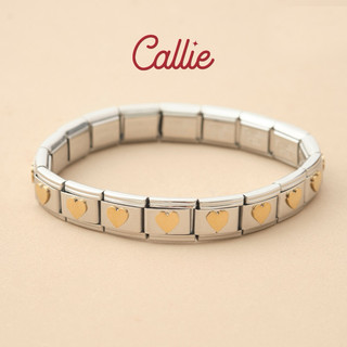 Callie Stainless Steel Catarina Italian Charm Bracelet Shop.Callie