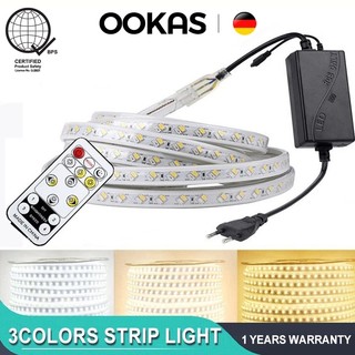 OOKAS 5-30M Led Strip Light 3Colors Cove Lights For Ceiling Decorative Lights Waterproof 5730 LED
