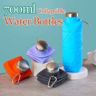 700ML Foldable Tumbler Food Grade Silicone Water Bottle Leak Proof Reusable Collapsible Water Bottle