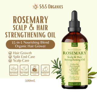 Rosemary Scalp and Hair Strengthening Oil for Hair Growth 100ml / 30ml