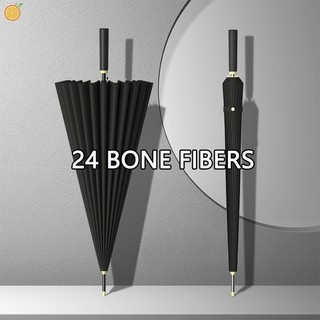 24 Bone Big Umbrella Automatic Oversized Long Handle Samurai Umbrella Storm Rain Gear For Men Woman