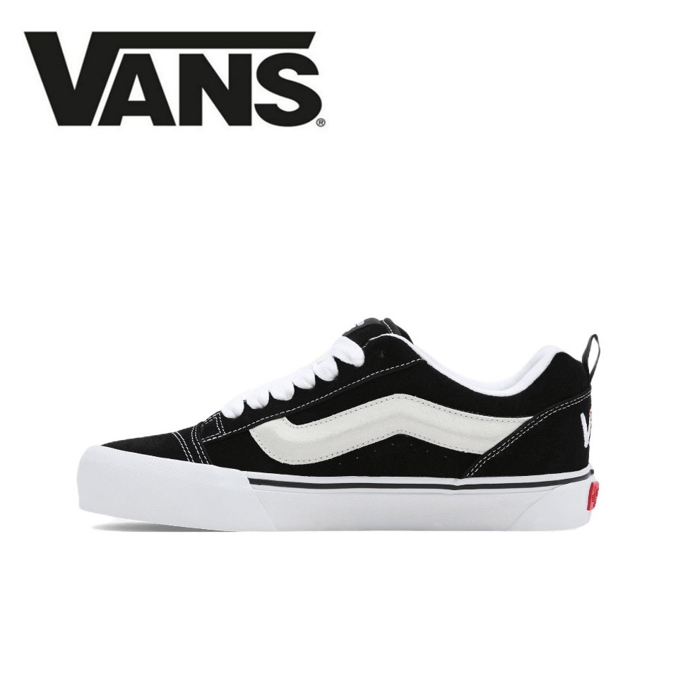 【100%Original】Vans Knu Skool Low Top Women&Men Sneakers Black White VN0A7Q5JB3P
