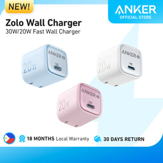 Anker Zolo 30W/20W Fast Wall Charger Compact Size Foldable Plug for iPhone 17/16/15/14 Series