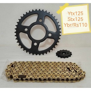 YTX STX YBR JAPAN MADE HYBRID TYPE RUSTPROOF SPROCKET SET W/ CHAIN HEAVY DUTY 428H (PLUG AND PLAY)