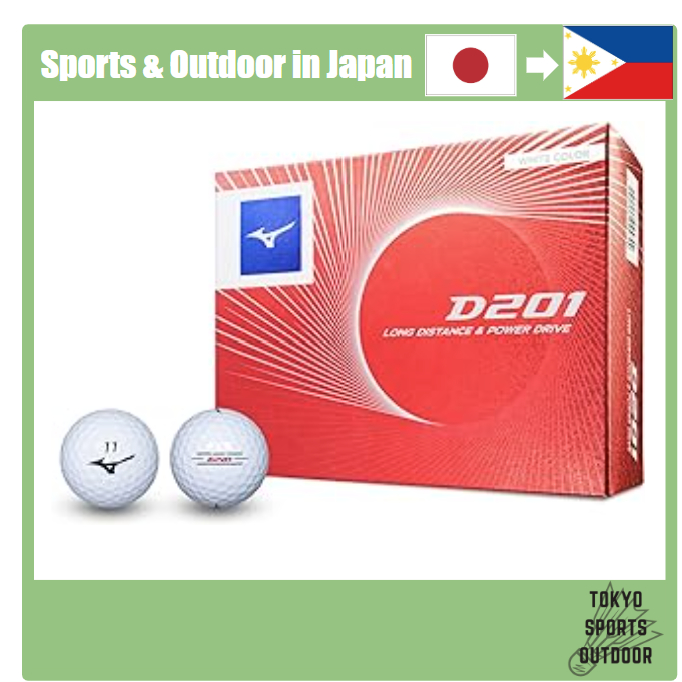 【MIZUNO】 D201 Golf Ball White D201 1 Dozen(12 Golf Balls) directly from Japan