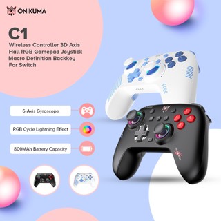 ONIKUMA C1 Wireless Bluetooth Gamepad Dual-Mode Six-Axis Gyroscope Joystick Game Controller