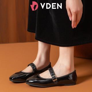 VDEN Women's  Flats Classy Square Toe Solid Classic Mary Jane Ballet Flat  Shoes 0.4INCH/1CM 3368-1