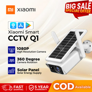 XM CCTV Solar/Battery Powered 3MP 1296p Outdoor Waterproof Wireless Wifi  Camera Camera