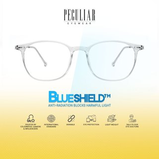 Peculiar Saint Celest Square Anti Radiation Glasses Anti Radiation Eyeglass for Woman Men