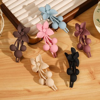 Matte Flower Hair Clip Sweet Girl Large Hairpin Hair Clamp
