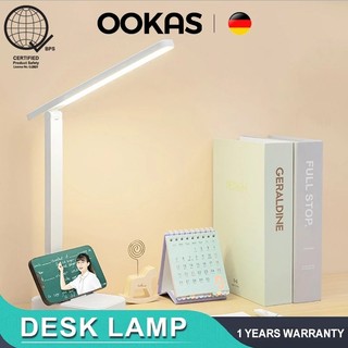 OOKAS USB Rechargeable LED Desk Lamp Study Lamp Foldable Table Lamp Student Reading Light