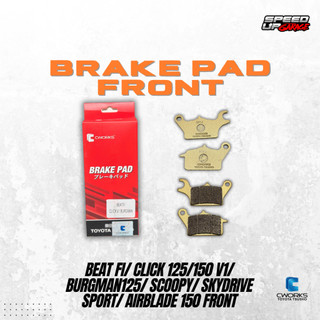 BRAKEPADS AND BRAKESHOE CWORKS TOYOTA TSUSHO FOR MOTORCYCLES