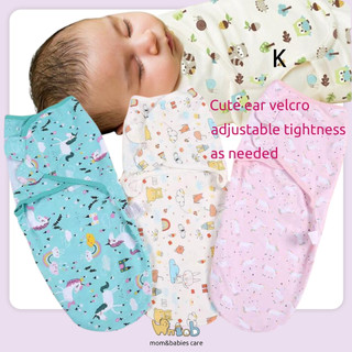 Hntob Instant Newborn 0-3M Receiving Blanket Swaddle Cotton Sleeping Bag Cotton Baby Envelope Wrap