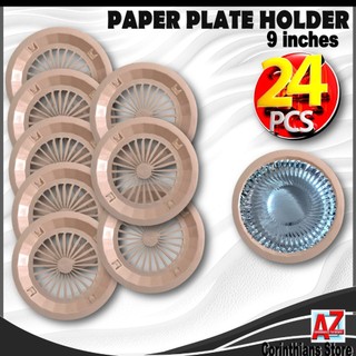 24 pcs Paper Plates Holder reusable