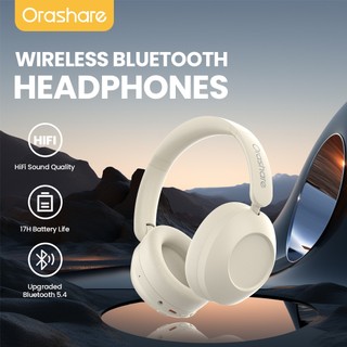 Orashare HS03 Wireless Headphones HIFI Foldable Over-Ear Headset, 17 Hours Play Time With Mic BT 5.4