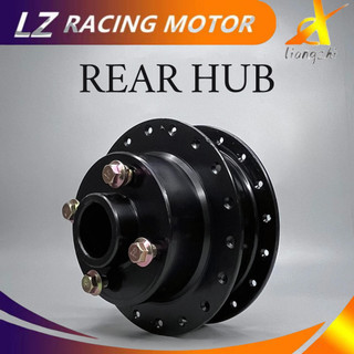 MOTORCYCLE PARTS [WHOLE STEEL] REAR HUB TMX 155 DOUBLE BEARING