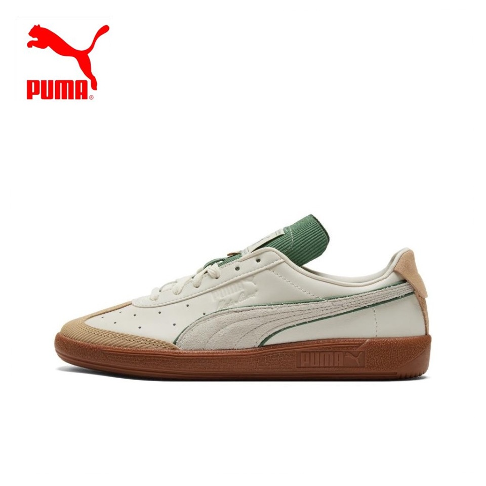 【ORIGINAL】PUMA Vlado Low Top Unisex Sneakers Leather White Green 386343-01