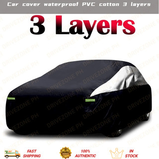 Car Cover Waterproof  PVC Cotton 3 Layer Protection Prevent Scratches For VIOS CITY G4 ACCENT INNOVA