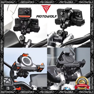 Motowolf cp holder V6 shock absorbing and can be equipped with action camera or sunshade 360 degrees
