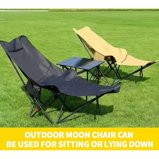 Camping folding chair foldable Outdoor reclining camping chair with foot rest outdoor sleeping chair