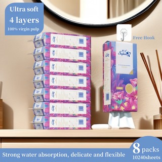 Softone Facial Tissue Bathroom Tissue Tissue Paper Wall Mounted Hanging Tissue Paper Toilet Paper