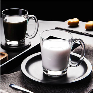 DELISOGA TRANSPARENT GLASSWARE DRINKING 6 PC MUG BASO GLASS SET of 6PCS #ZB243