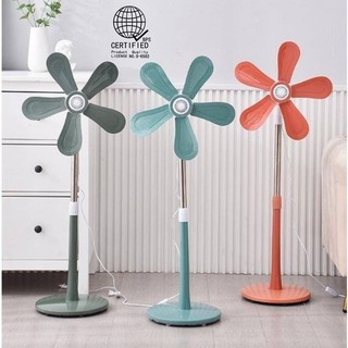 5 Blade Stand Fan Big Wind Portable Electric Floor Fan Adjustable Standard Electric Fan