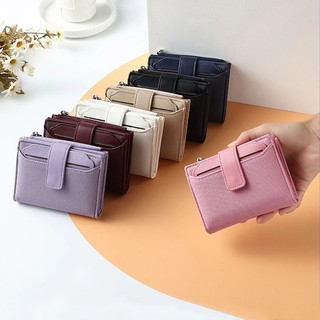 UISN #W6969 New Wallet High Quality Women Trendy Wallet Multi Card Buckle Strap Loose Leaf Clip