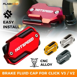 Alloy CNC Front Brake Fluid Cap Cover For Honda Click V2 V3 160 Oil Reservior Brake Master Cap