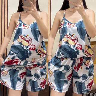 PLUS SIZE SANDO TERNO PAMBAHAY for Women Sets with 2 Side Pockets|Fit to Small to XL| Cotton Spandex